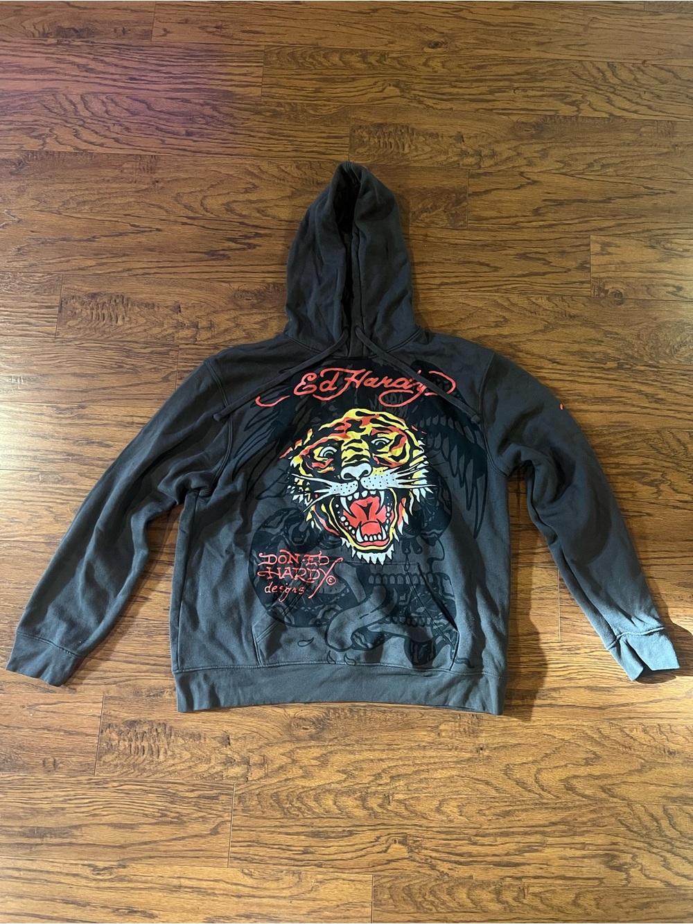 Ed Hardy Tiger Graphic Hoodie